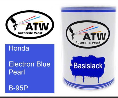 Honda, Electron Blue Pearl, B-95P: 500ml Lackdose, von ATW Autoteile West.